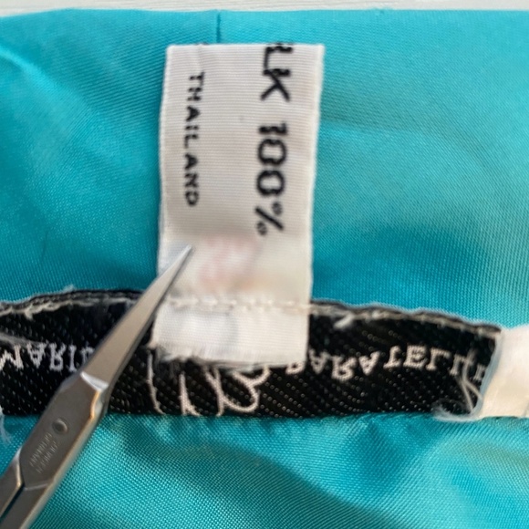 Marisa Baratelli 100% Thai Silk 3/4 Sleeve Button Down Jacket Blouse Size 8 - Picture 10 of 15